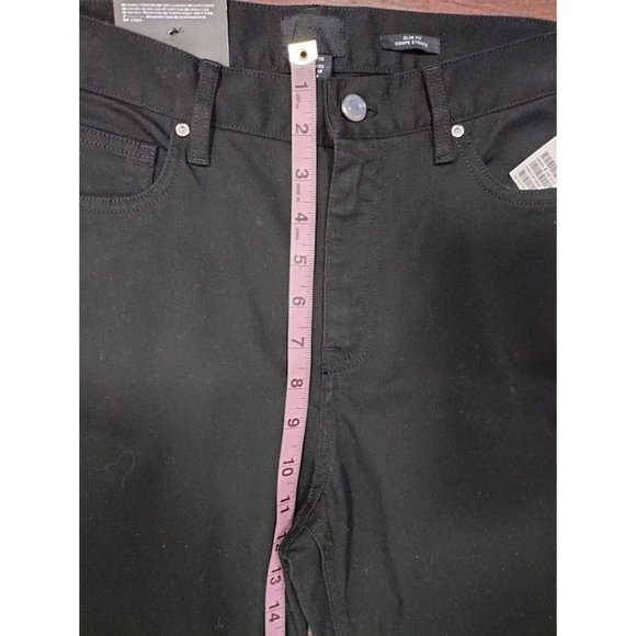 NWT H&M High Rise Flat Front Skinny Slim Fit Jeans Dark Denim Black Womens 29/32 - Picture 8 of 12